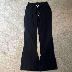Roxy flare linen pants